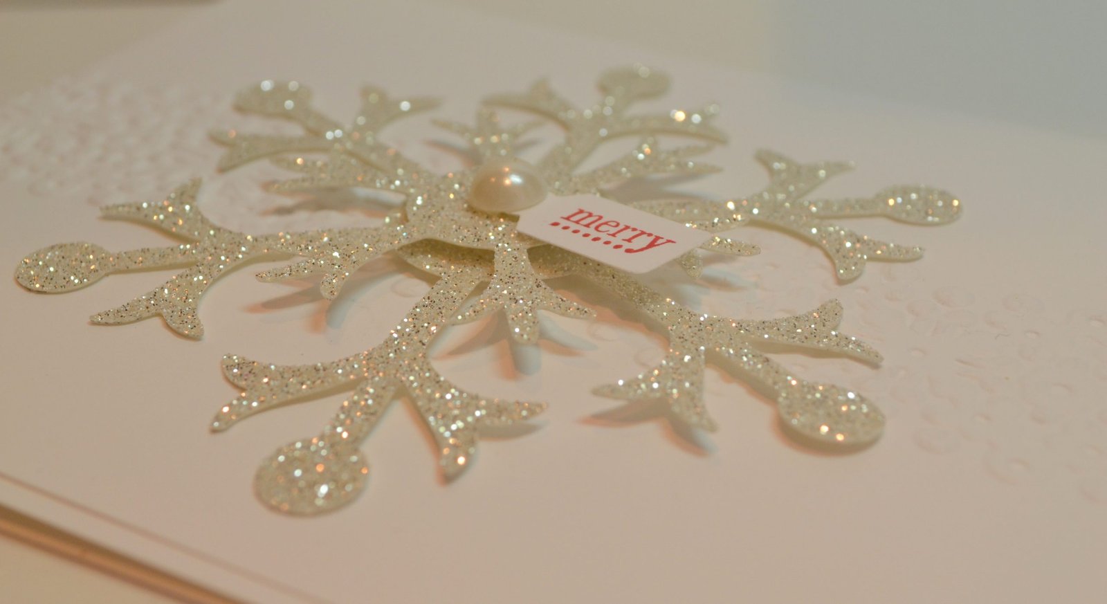 Glimmer Snowflake Christmas Card