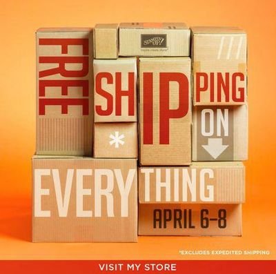 FREE Shipping – April 6 – 8 only! and oh….some colour changes too!