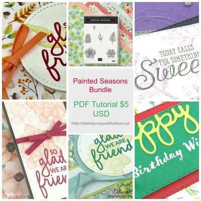 Painted Seasons Bundle PDF Tutorial Collage