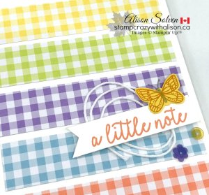 Just in Case Gingham Gala Suite www.stampcrazywithalison.ca Just in Case Gingham Gala Suite www.stampcrazywithalison.ca