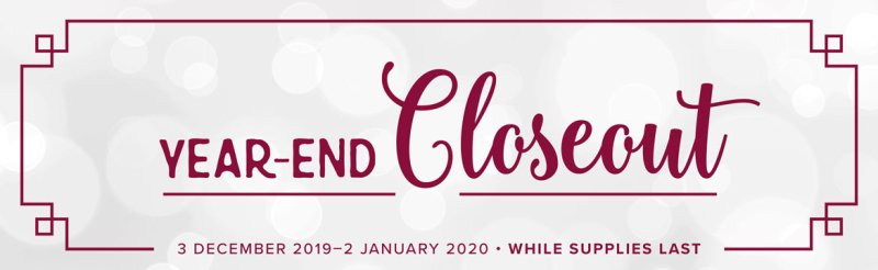 Year-End Closeout Sale! While Supplies Last